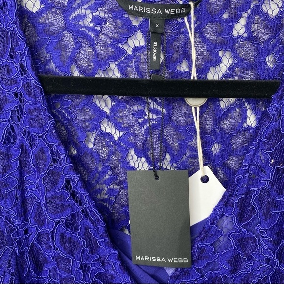 Marissa Webb Corrine Ultraviolet Lace Mini Dress - Picture 7 of 9